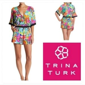 Trina Turk Balboa One Piece Swimsuit Cover-up, Size M